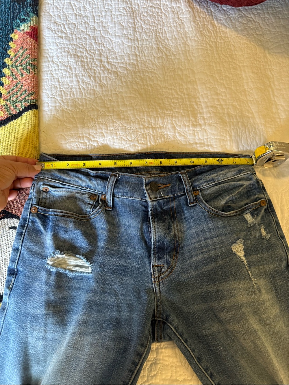 Aeropostale Classic Slim Distressed women’s  Jeans - size 28x30 - Picture 7 of 10